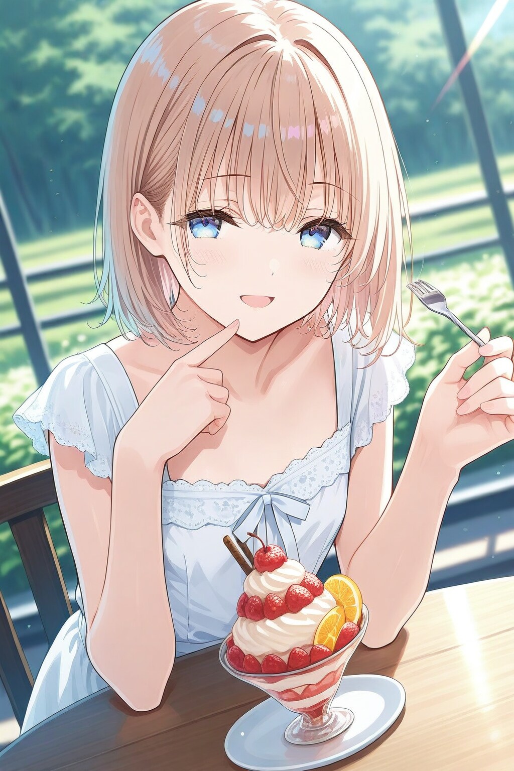 パフェ食べたい | の人気AIイラスト・グラビア