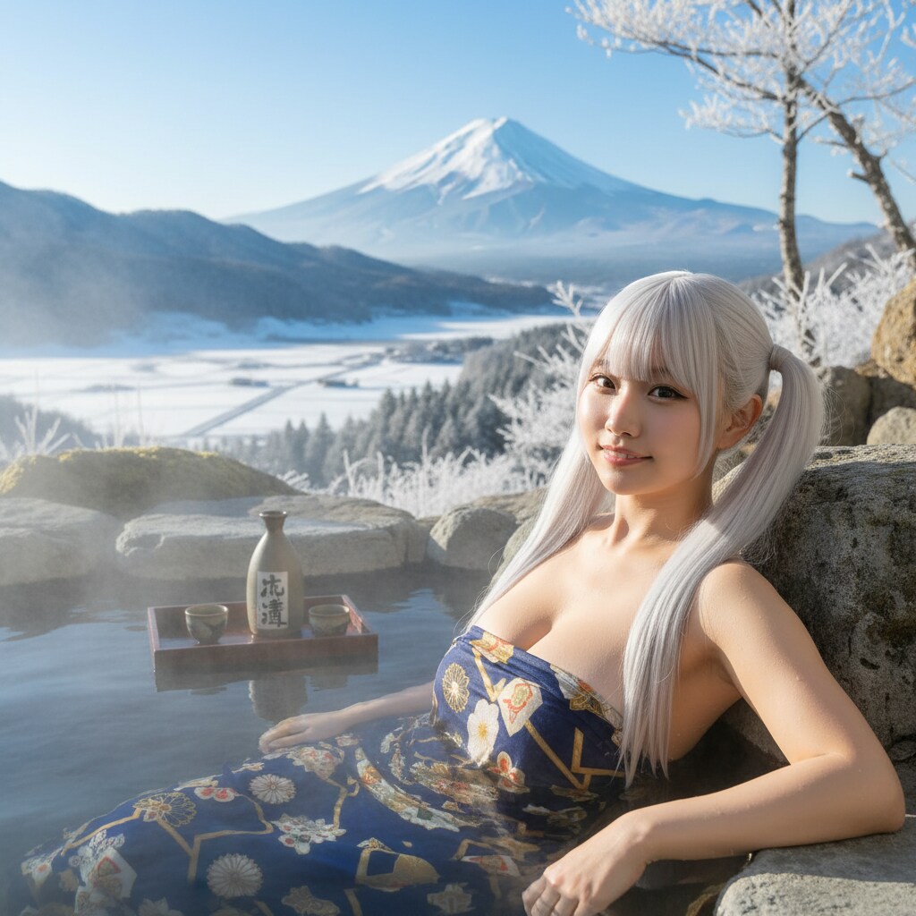 白ツイさん。2月23日 #富士山の日 #ふろしきの日