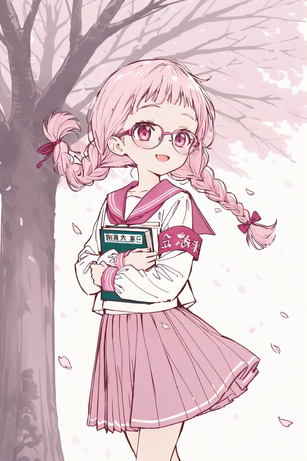 フラットカラーお試し委員長ちゃん