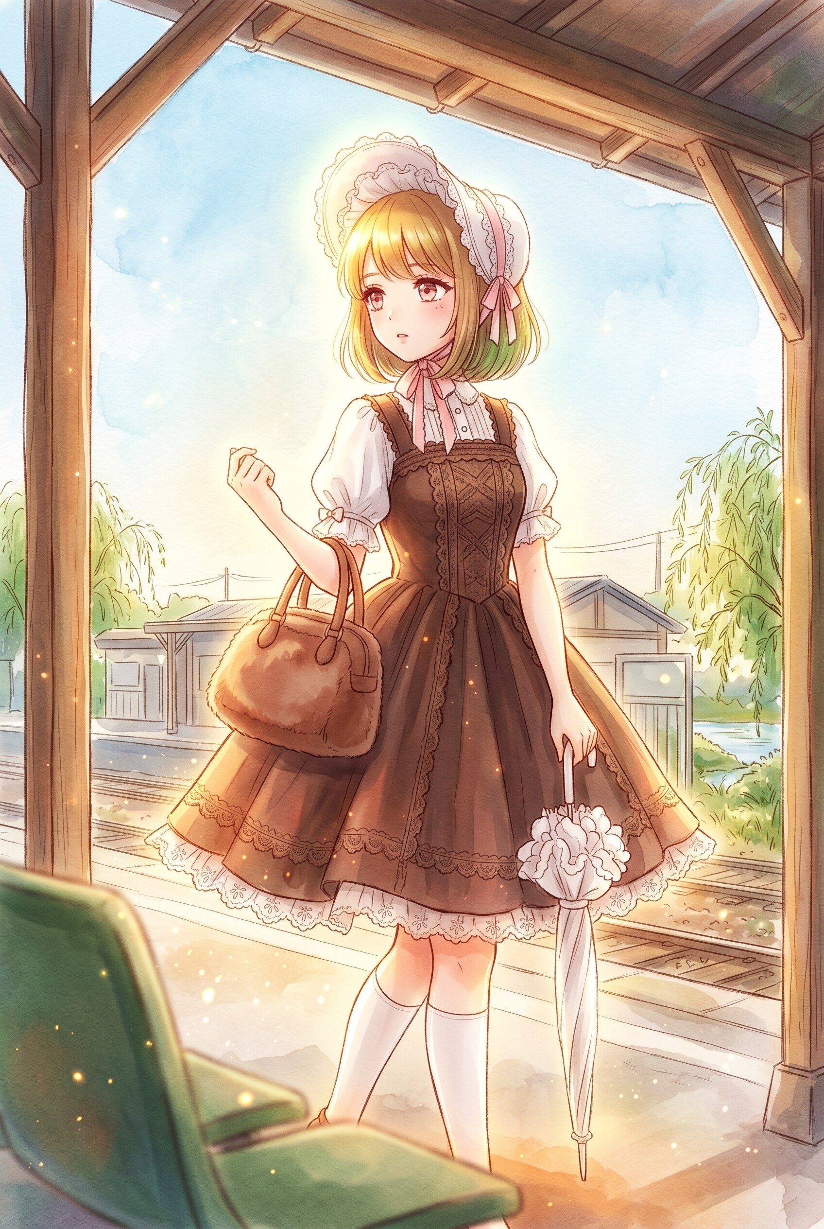 蒼穹停車場の花帽子