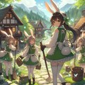 森バニー村の大掃除 8枚目