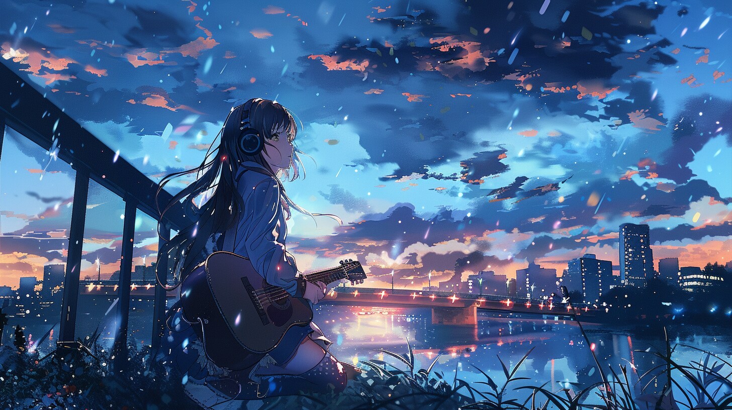夕暮れ
