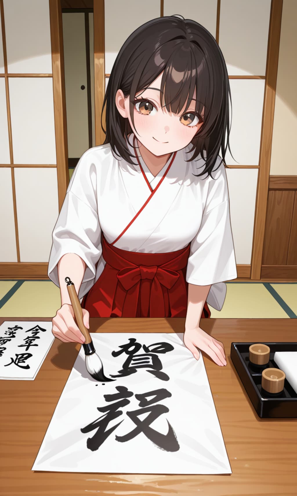 巫女さんのバイトできるかな？