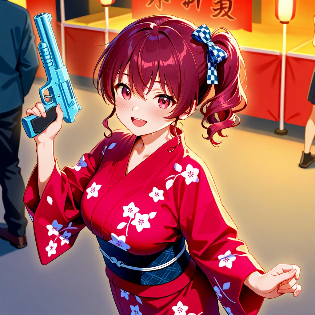 赤リボンちゃんと夏祭り