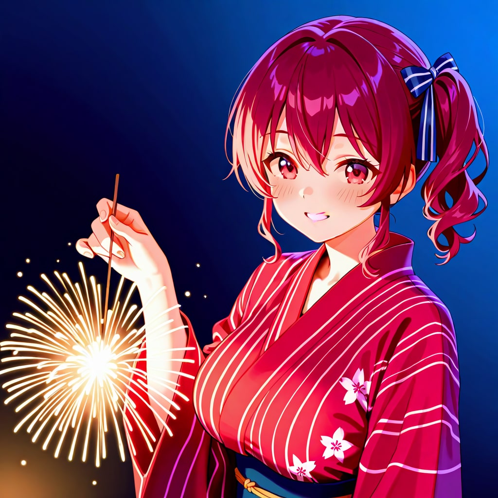 赤リボンちゃんと夏祭り