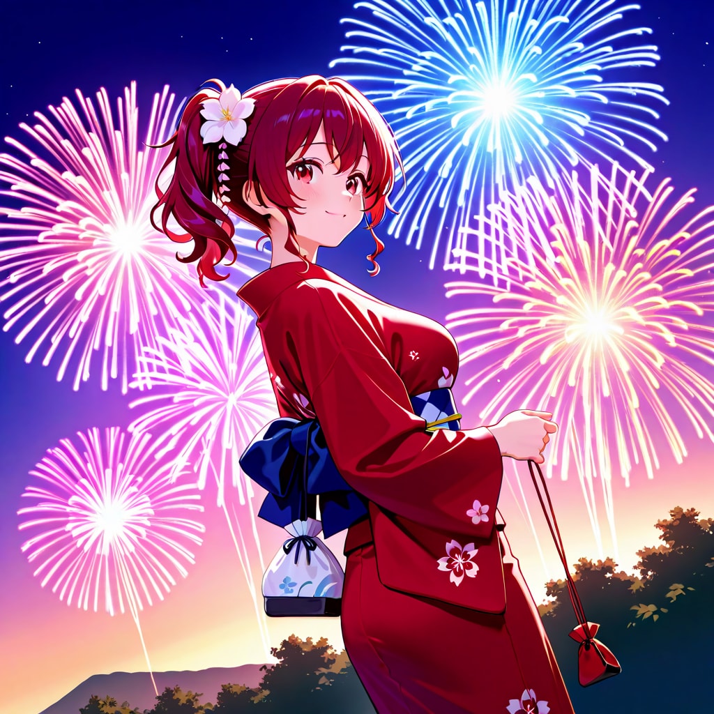 赤リボンちゃんと夏祭り