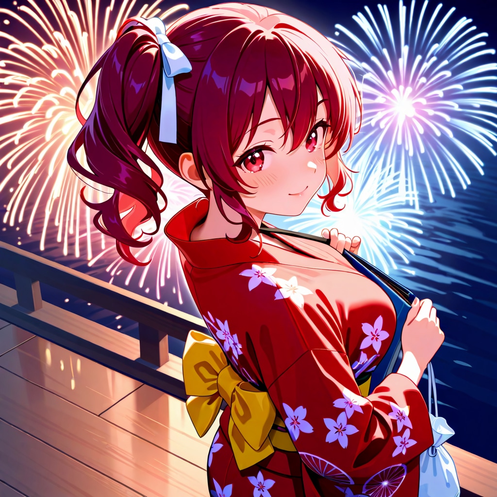 赤リボンちゃんと夏祭り