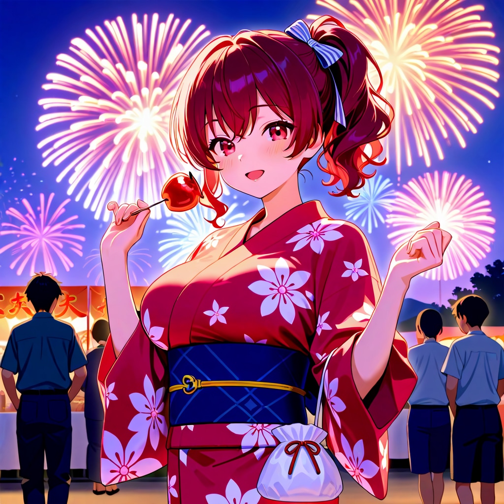 赤リボンちゃんと夏祭り