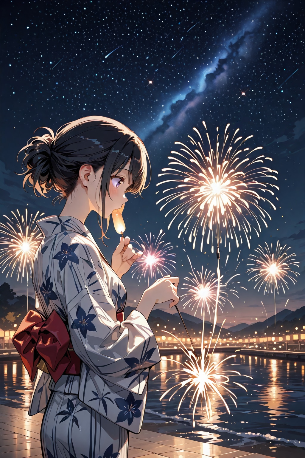 浴衣×花火