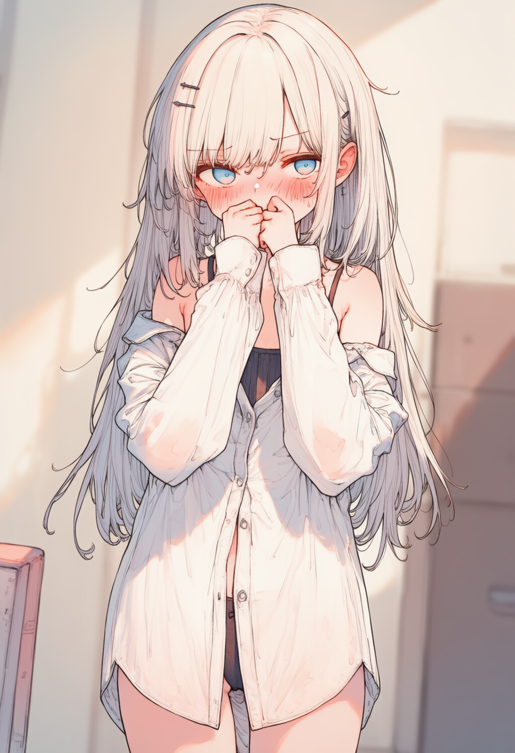 透けて見える彼シャツアリアちゃん_0422
