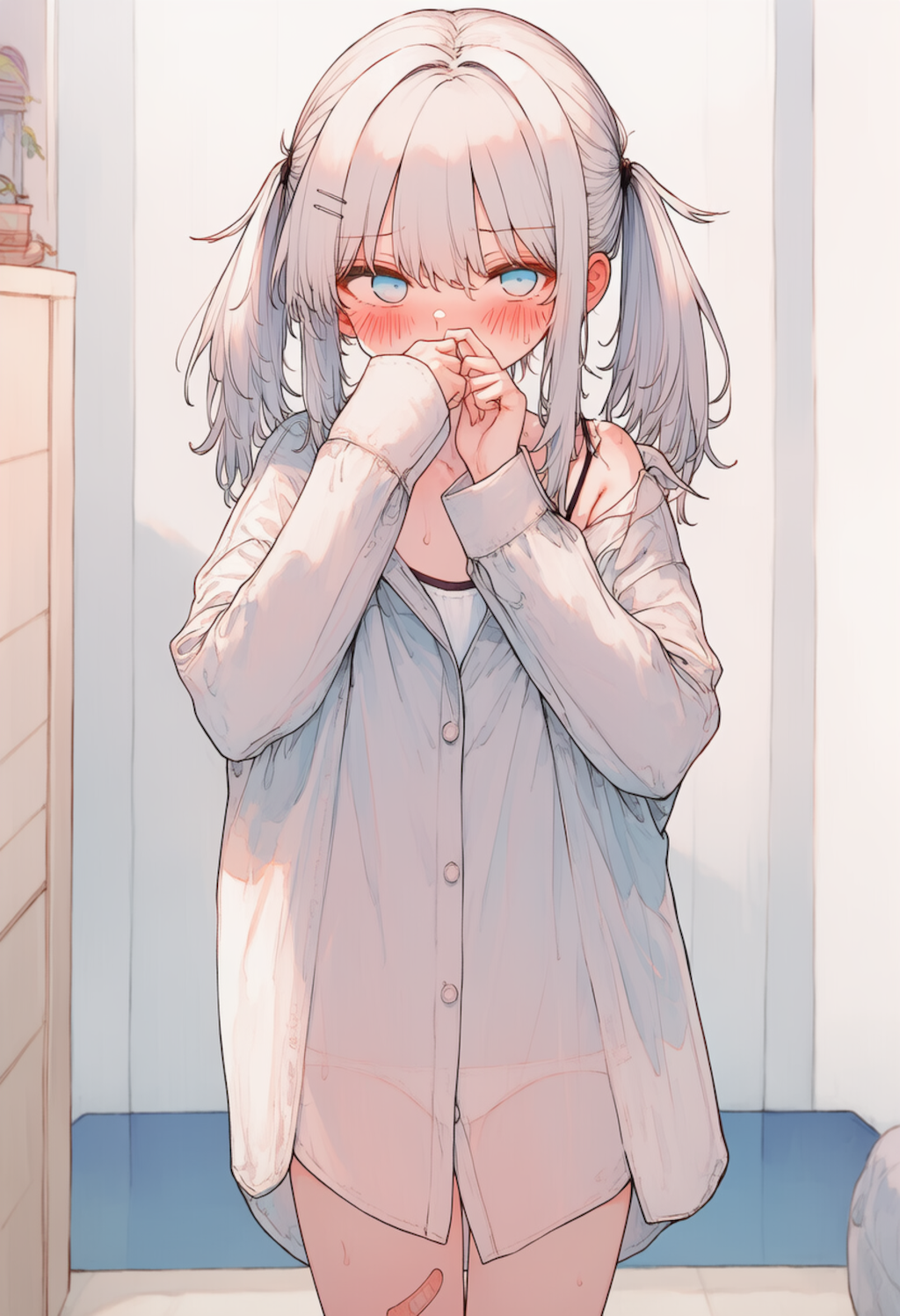 透けて見える彼シャツアリアちゃん_0422