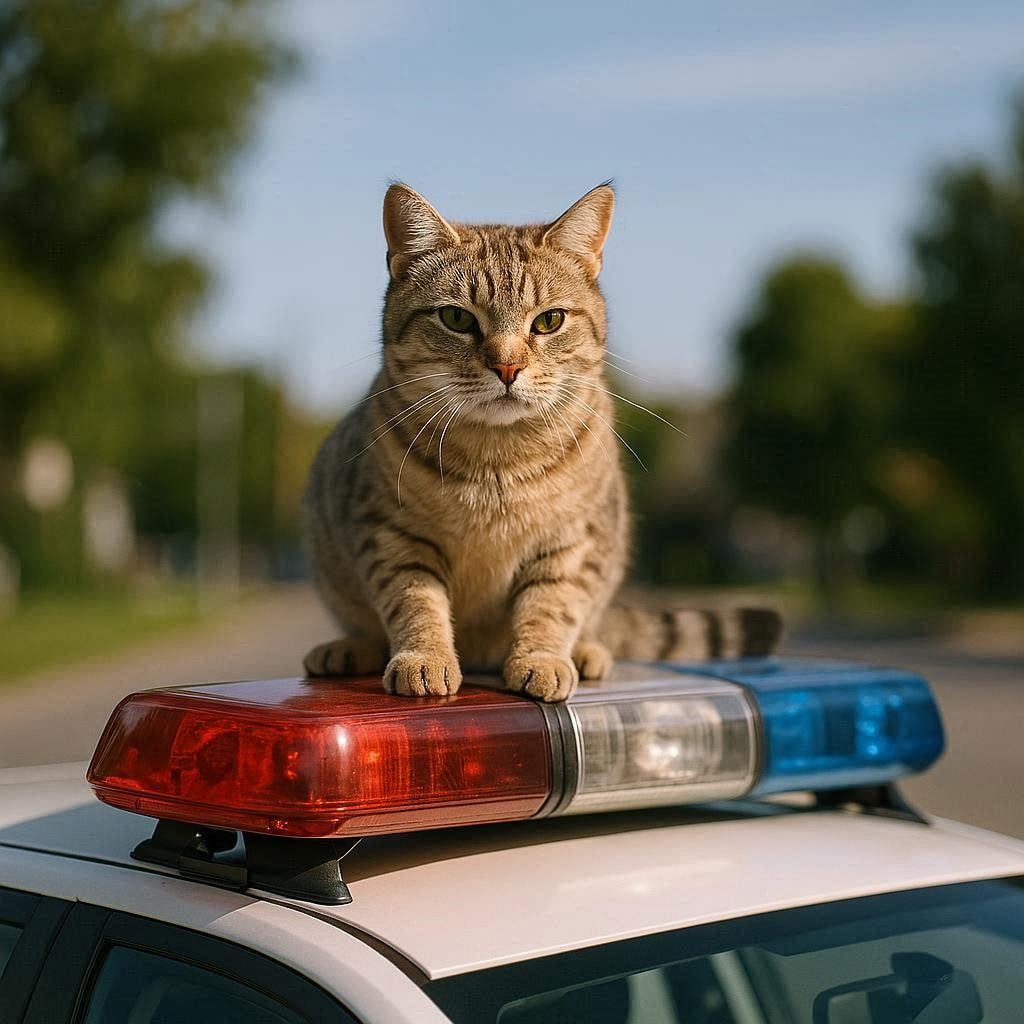 猫が窃盗の容疑で逮捕