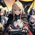 軍勢を率いるブロンドの女騎士さん４（腕組み） 2枚目