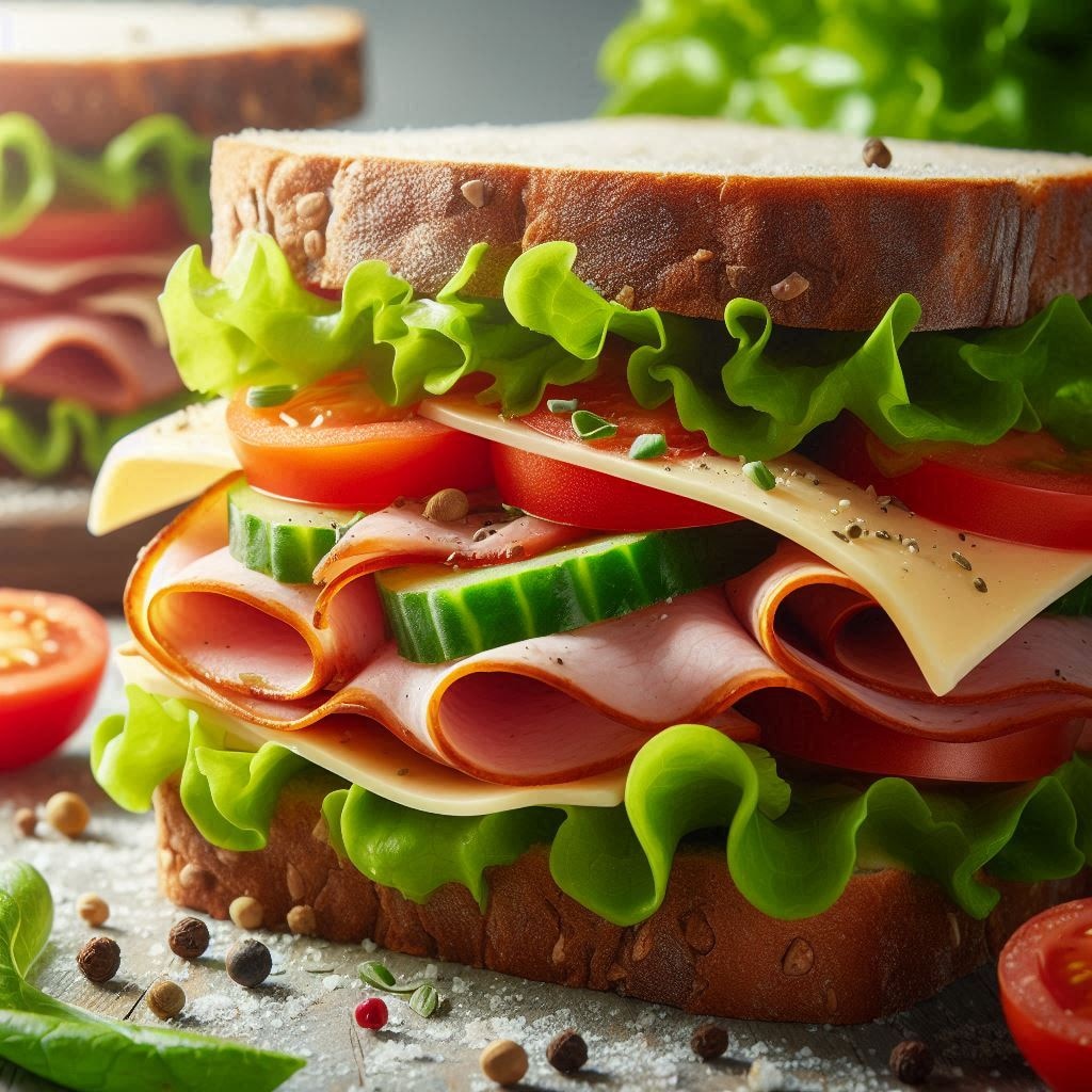 分厚いサンドウィッチ