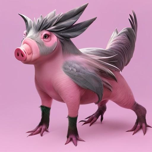 🐷と🐦を混ぜてみた