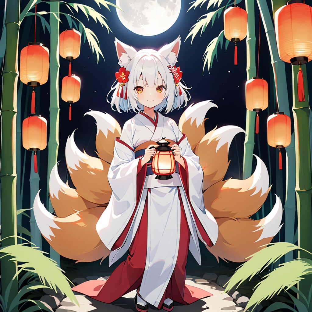もふっ狐　エメラルド
