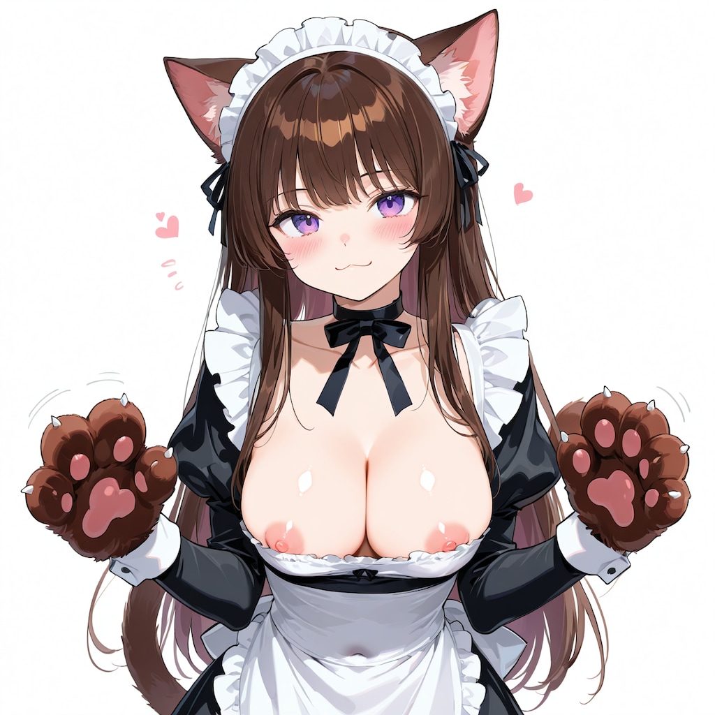 はみ出るくろねこメイド