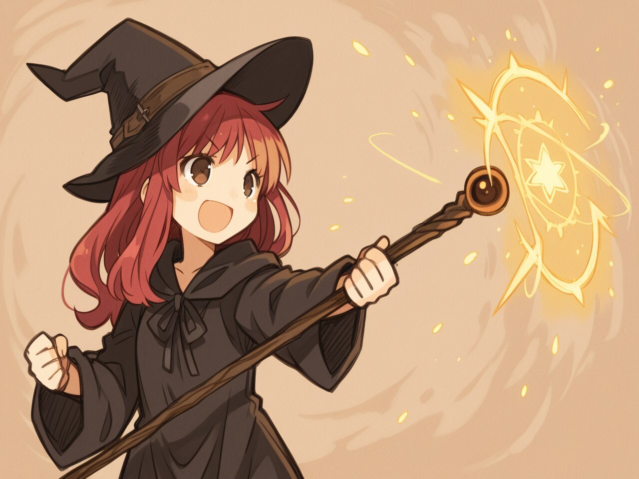私の大魔法をくらえっ…あれ？？