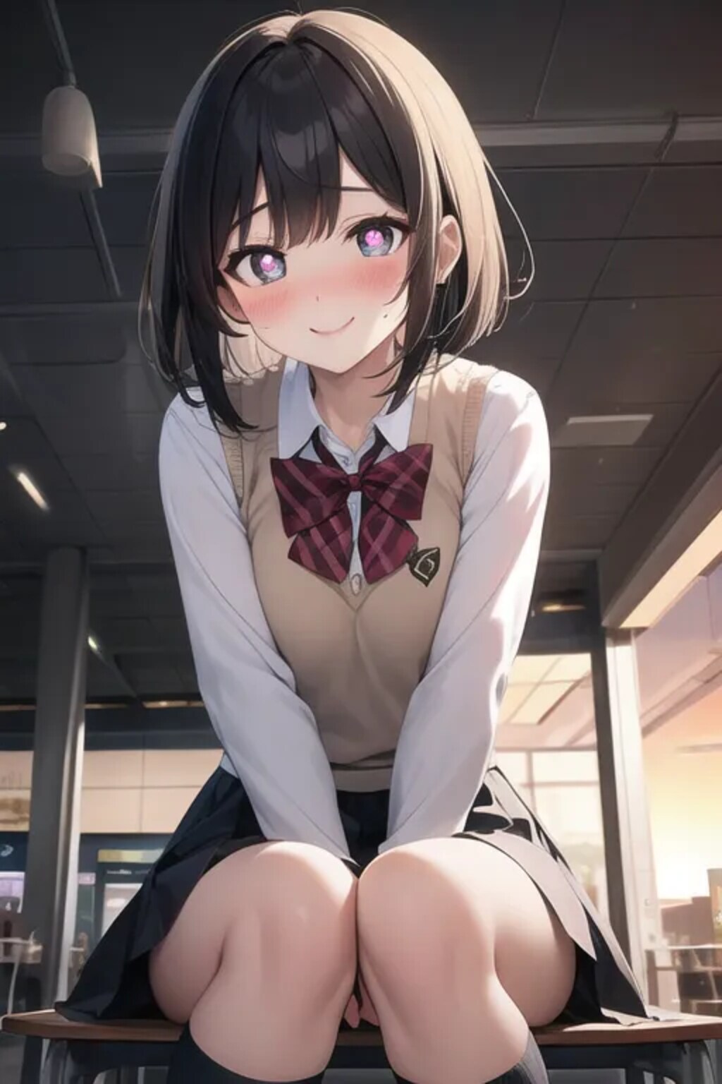 これ持って一緒に写真撮ろ？