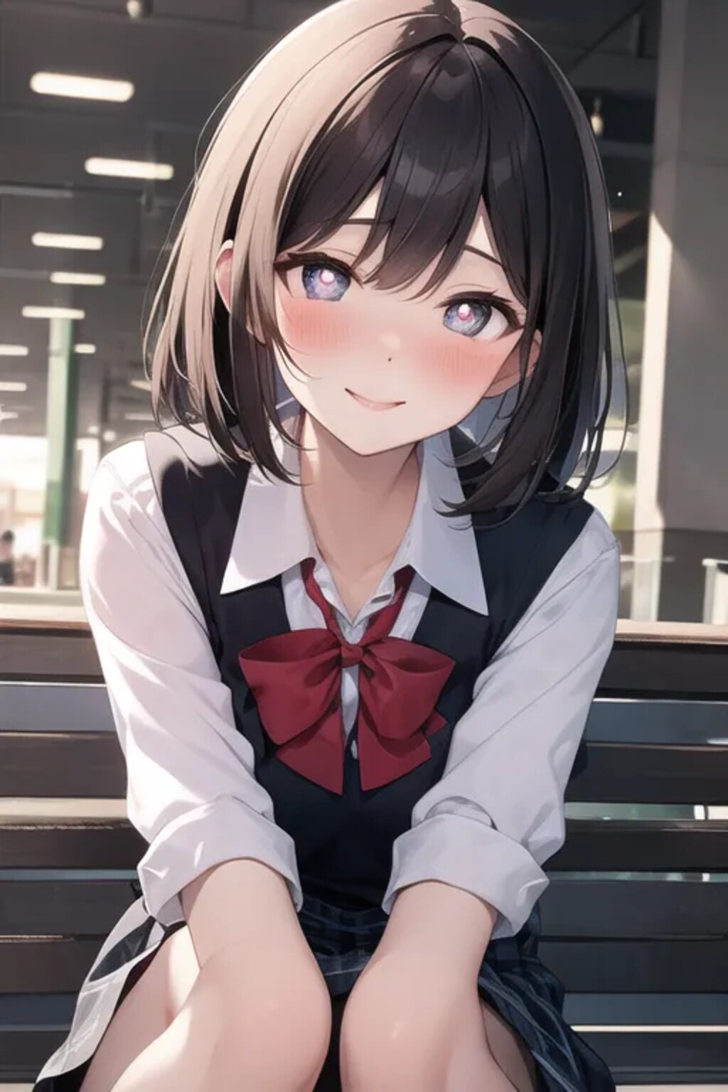 これ持って一緒に写真撮ろ？