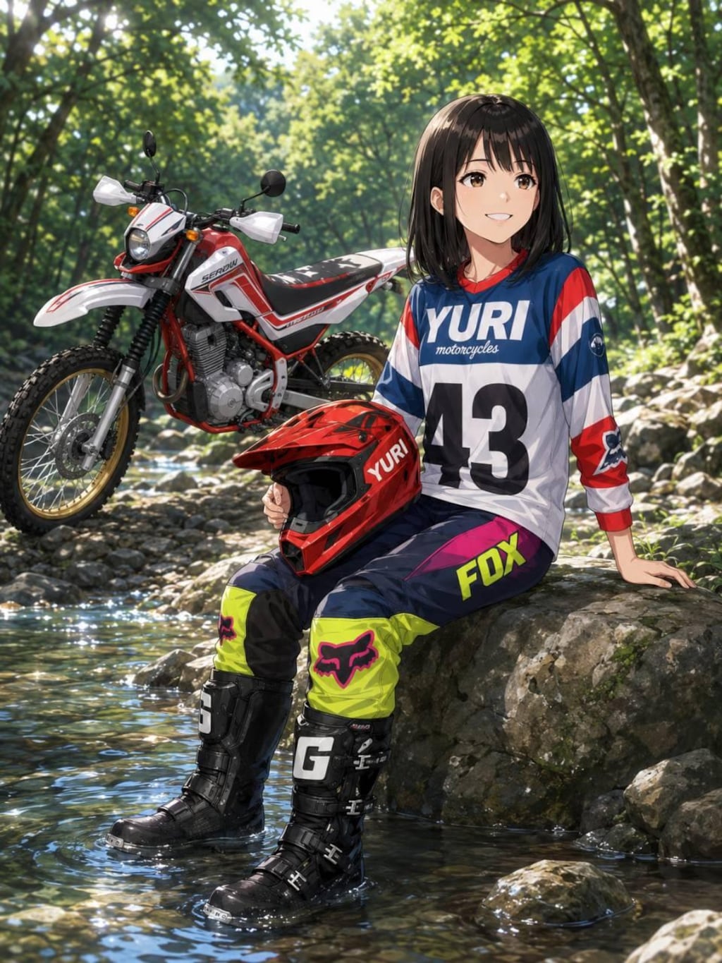 暑いので水辺へ行きます