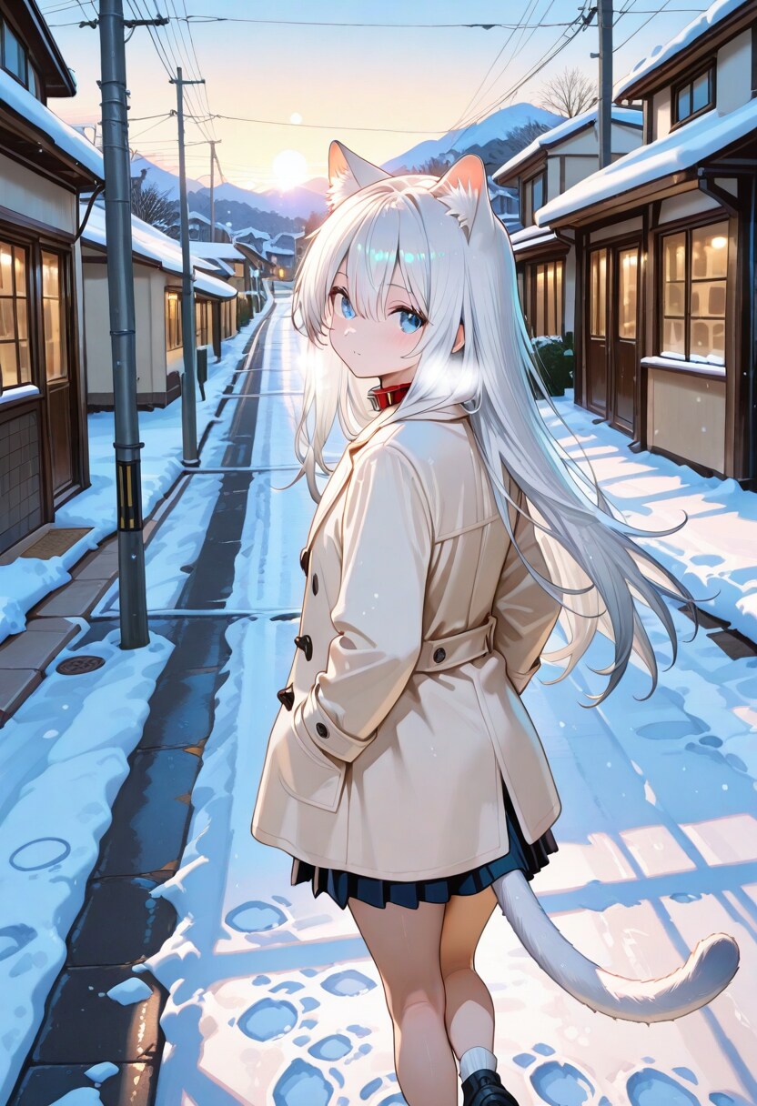 雪が降った朝 | の人気AIイラスト・グラビア