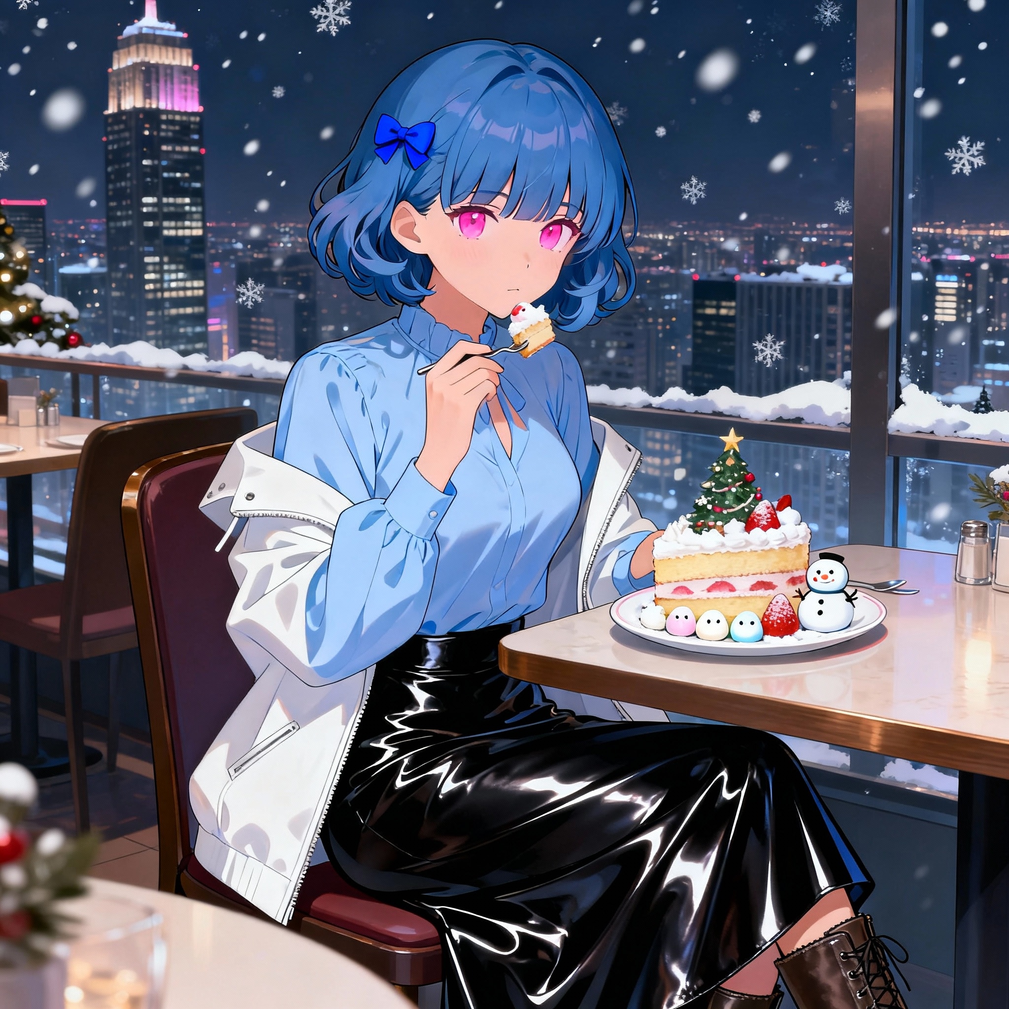 かおりちゃん　１日遅れのクリスマスケーキ | の人気AIイラスト・グラビア