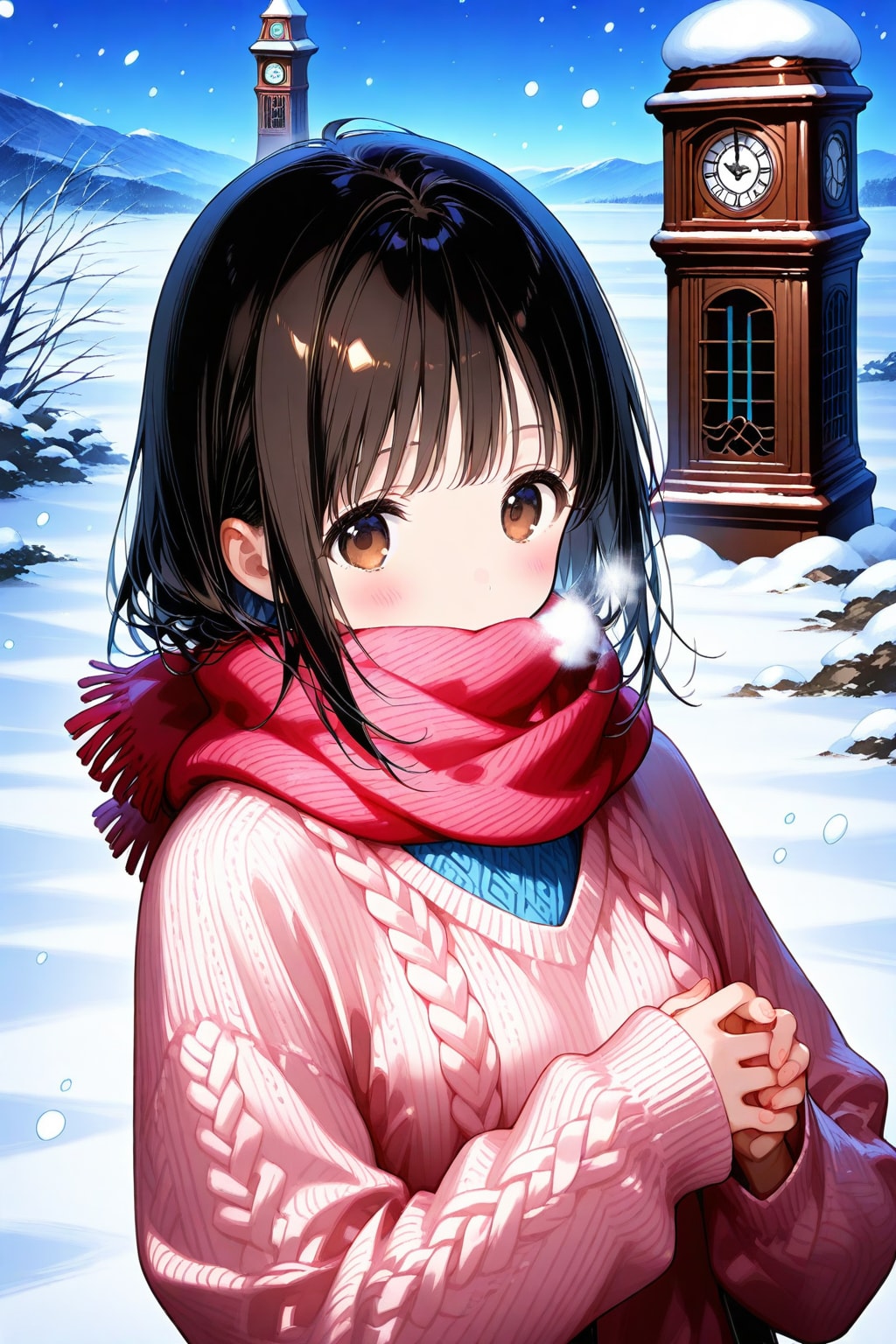 いきなり寒くなりましたね | の人気AIイラスト・グラビア