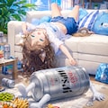 ぐったりな小さな女の子 2枚目
