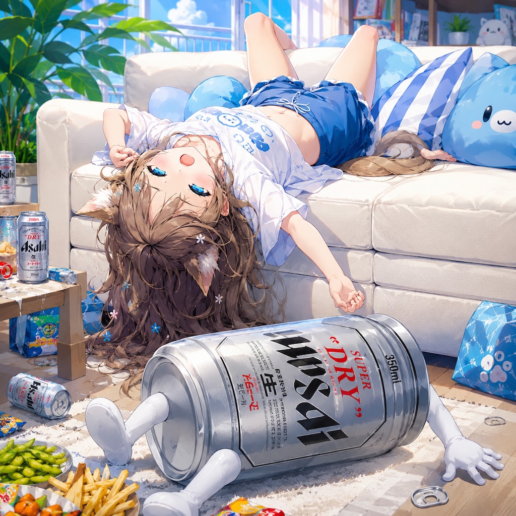ぐったりな小さな女の子