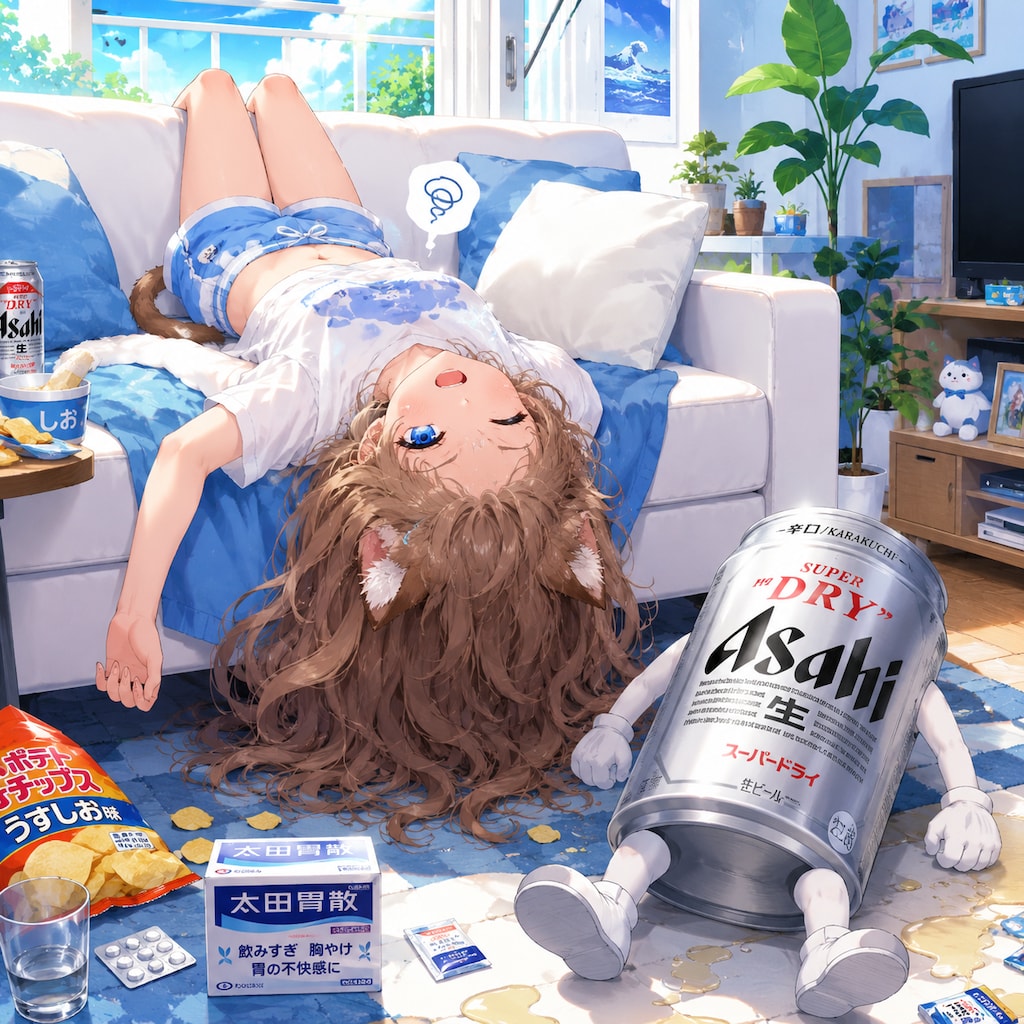 ぐったりな小さな女の子
