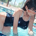 水着を見られて恥ずかしい女の子 3枚目