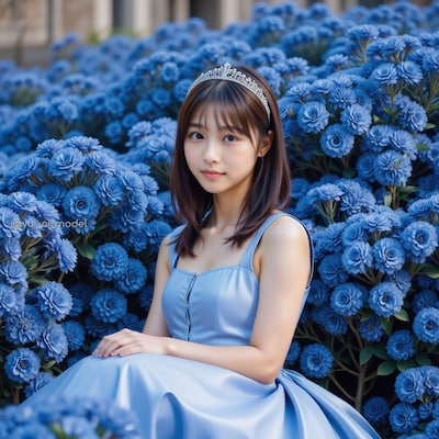 青いバラ beauty-213