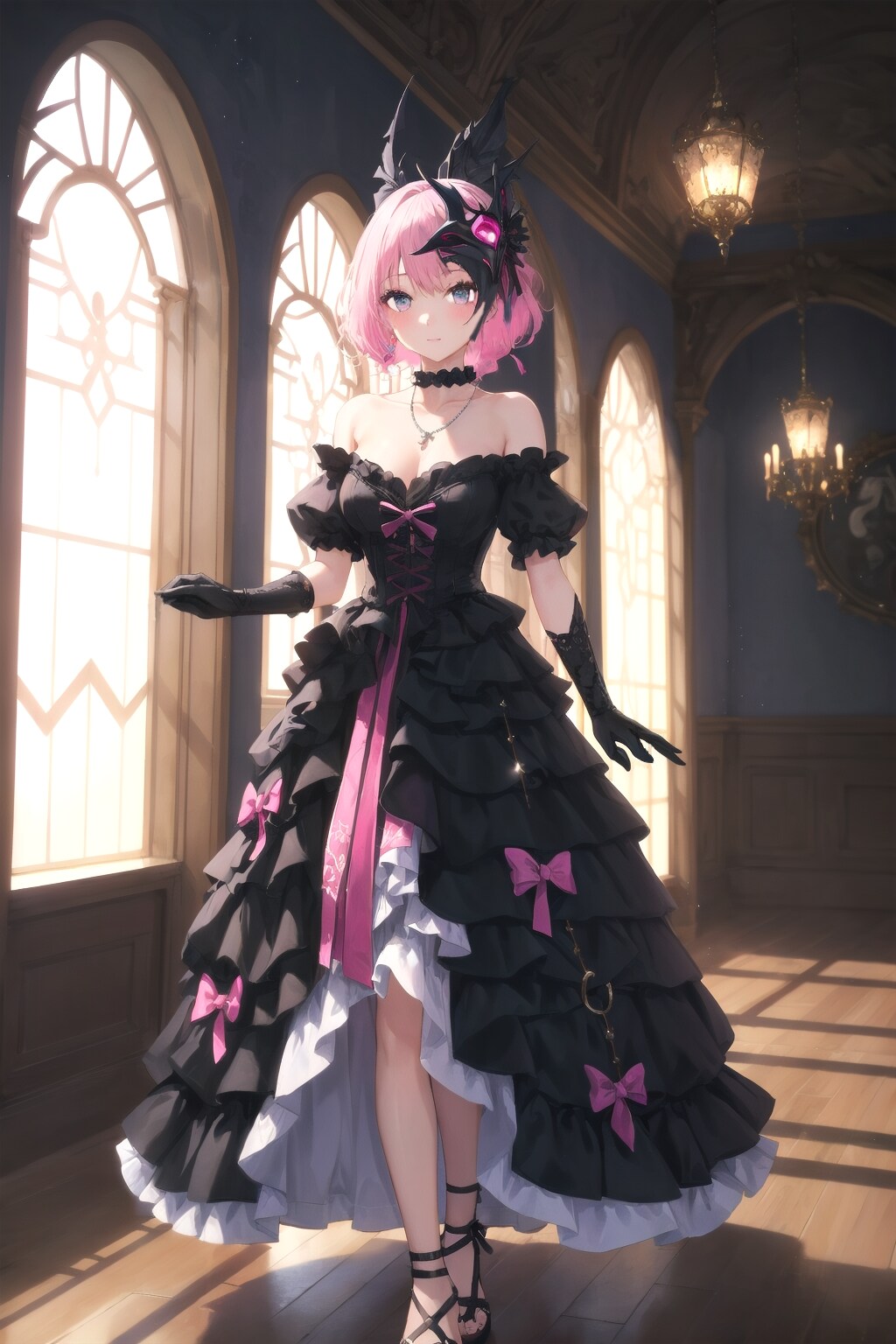 A lady who looks good in black