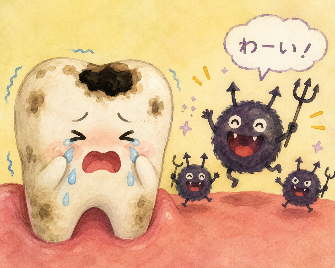 あながあいちゃった！