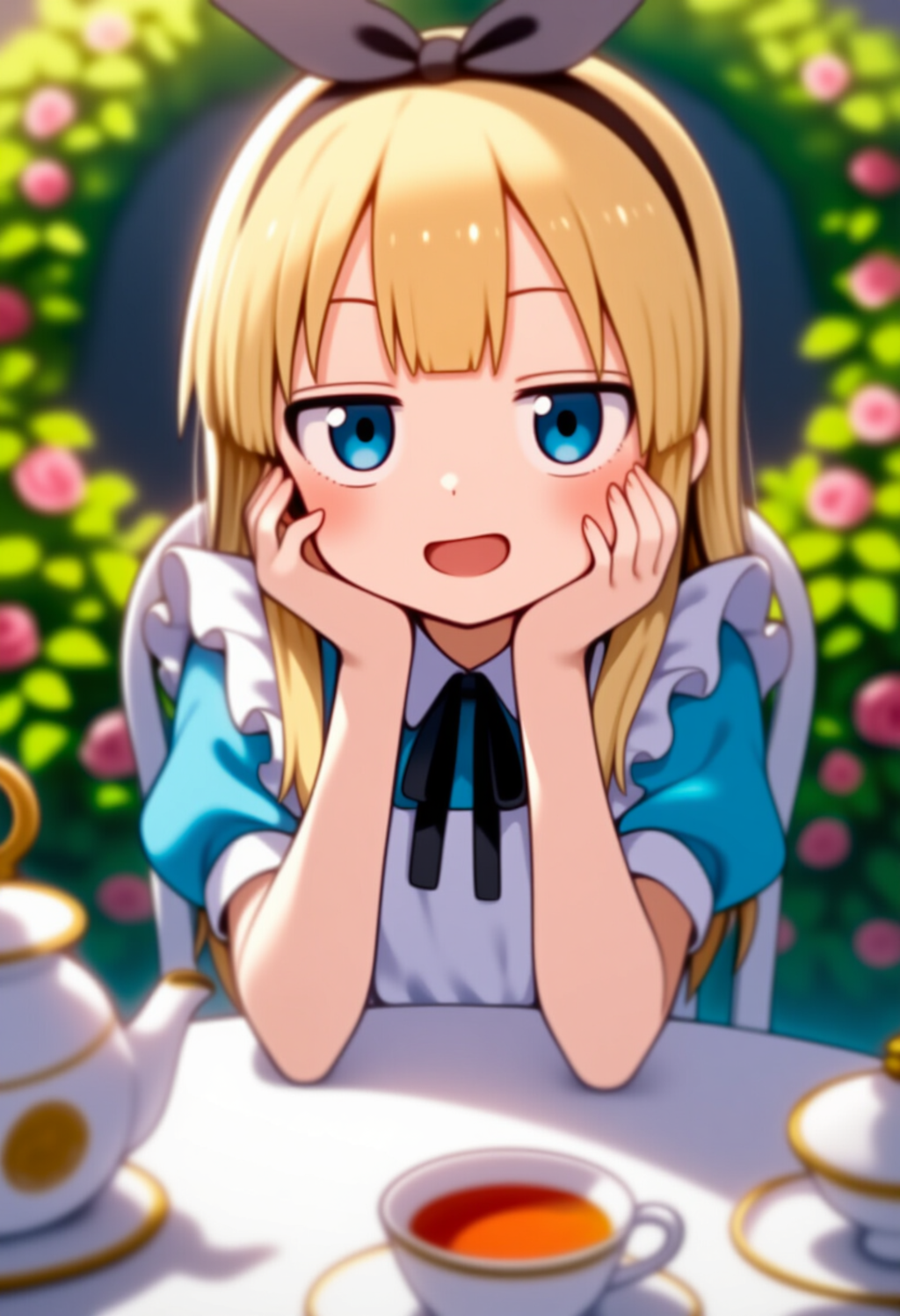 不思議な国の生活に慣れたアリス