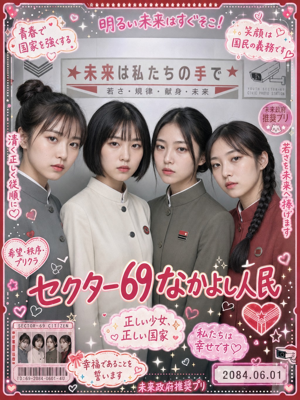 各ディストピア世界のプリクラ