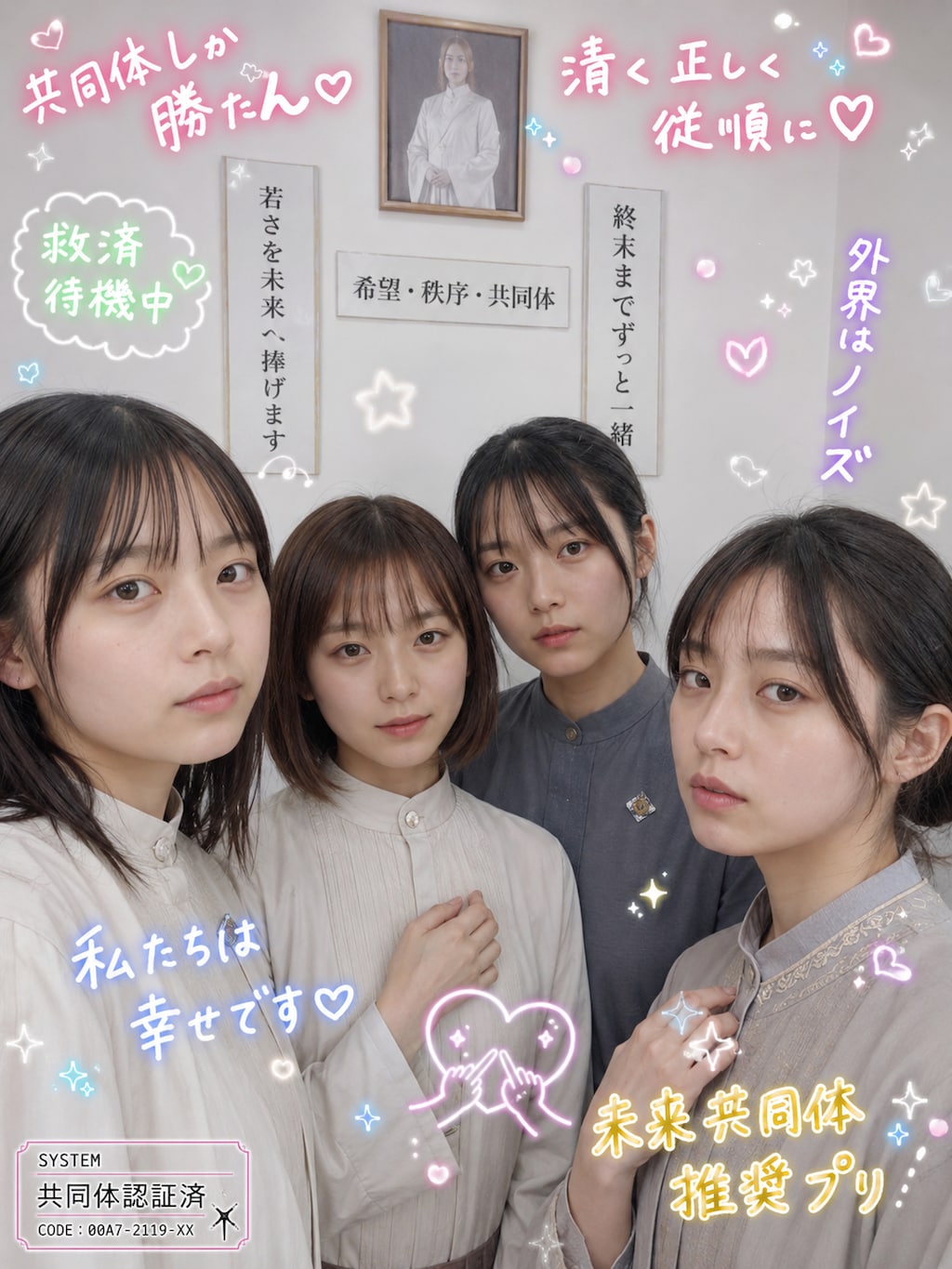 各ディストピア世界のプリクラ