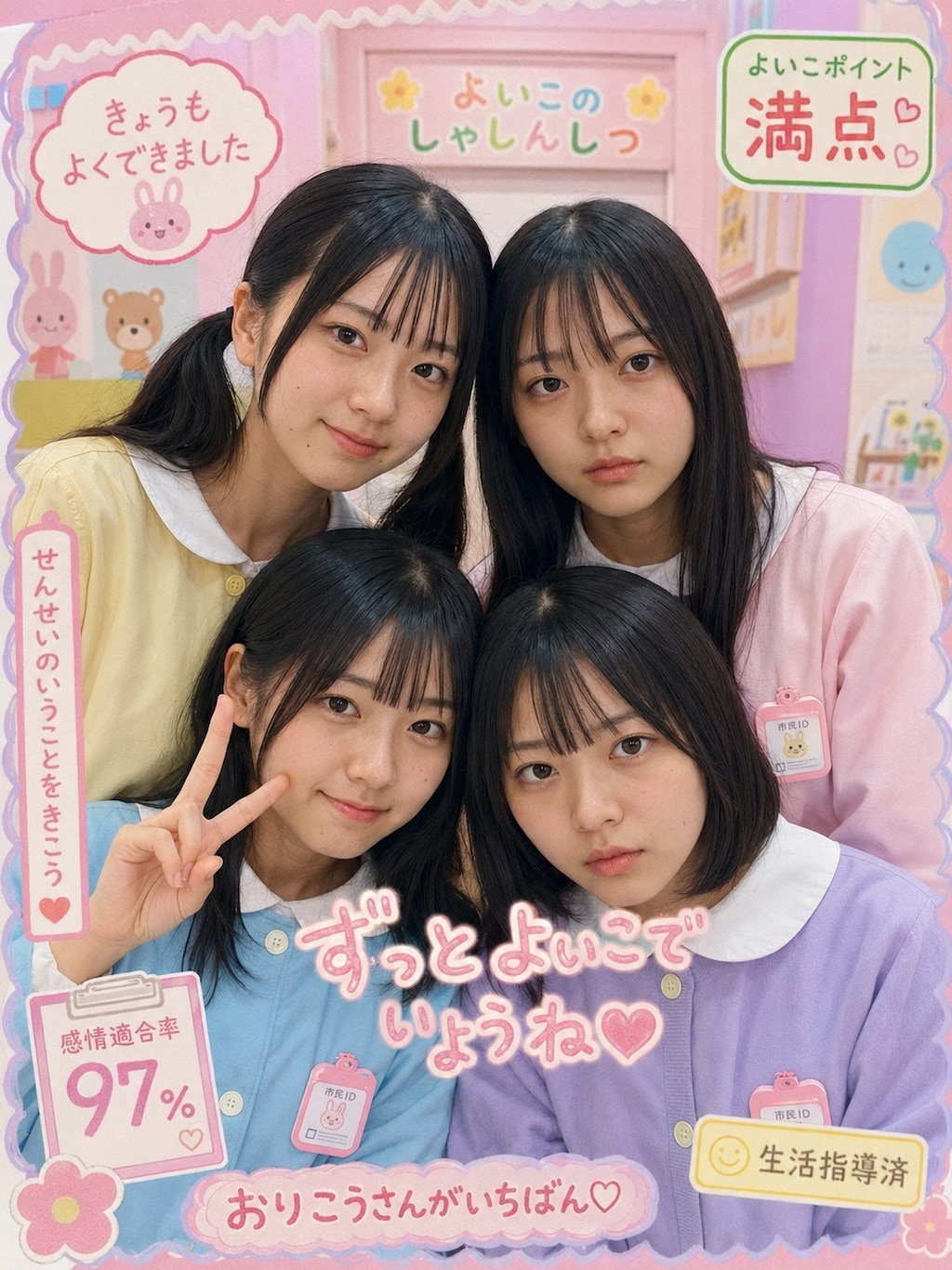 各ディストピア世界のプリクラ