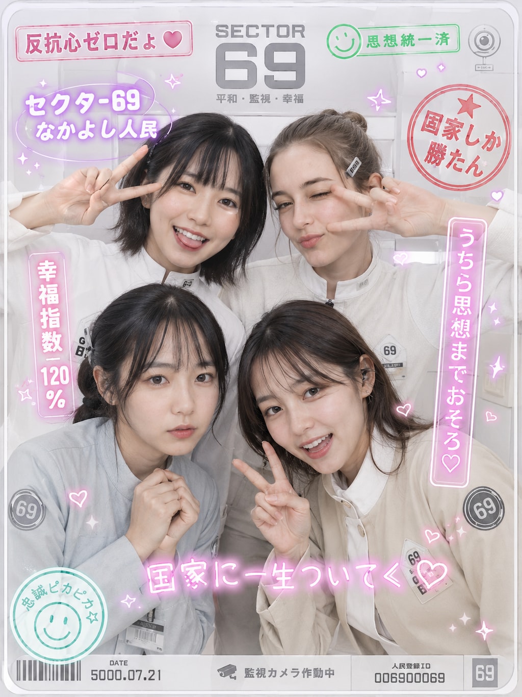 各ディストピア世界のプリクラ