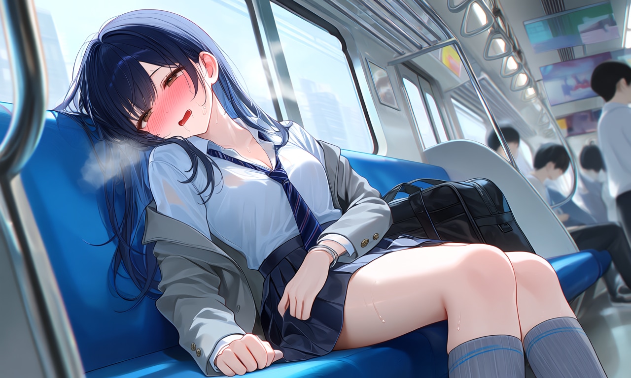 電車で何かに耐える⑩耐えた後