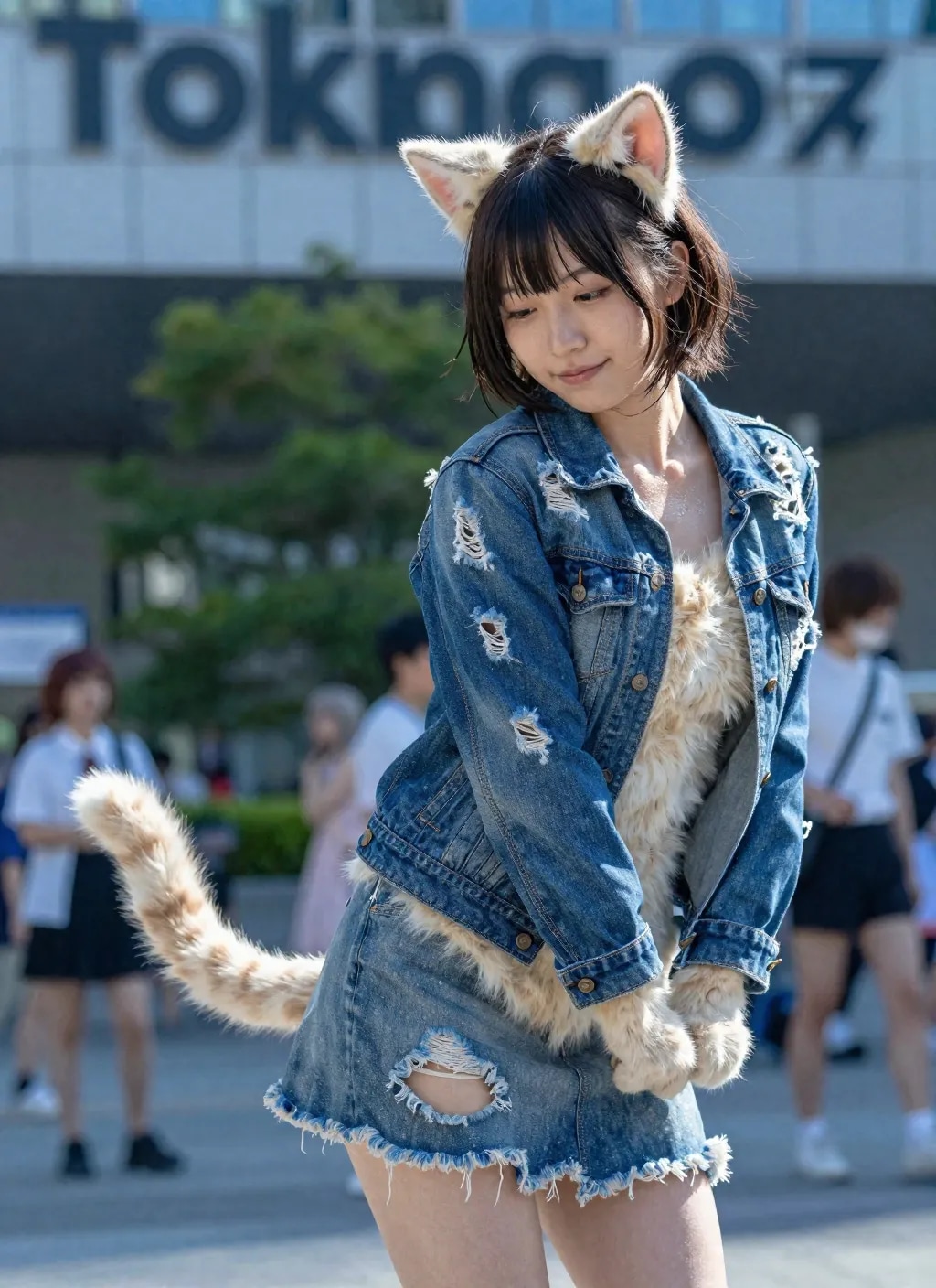 猫のコスプレ