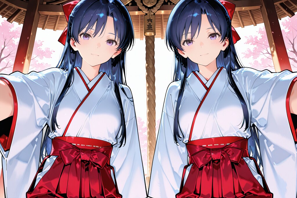 新年！巫女装束！