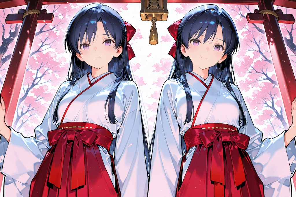 新年！巫女装束！