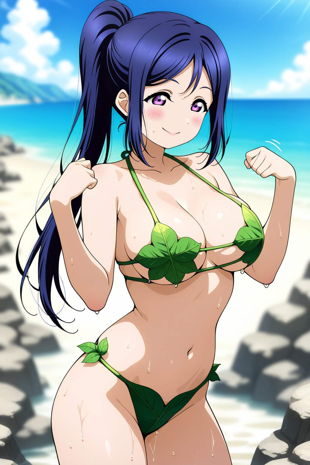 HARPYで葉っぱビキニかなん🍃👙😍❤️