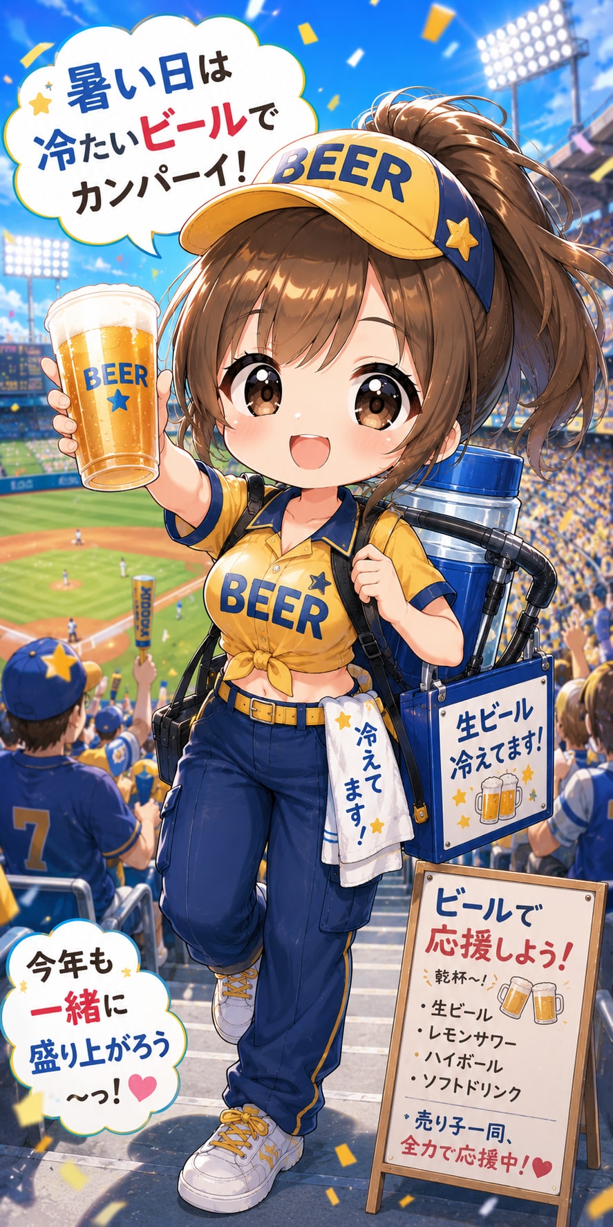 【真夏のミラパンツ祭】ビールの売り子さんのパンツスタイル
