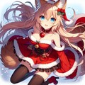 クリスマスきつねさん 2枚目