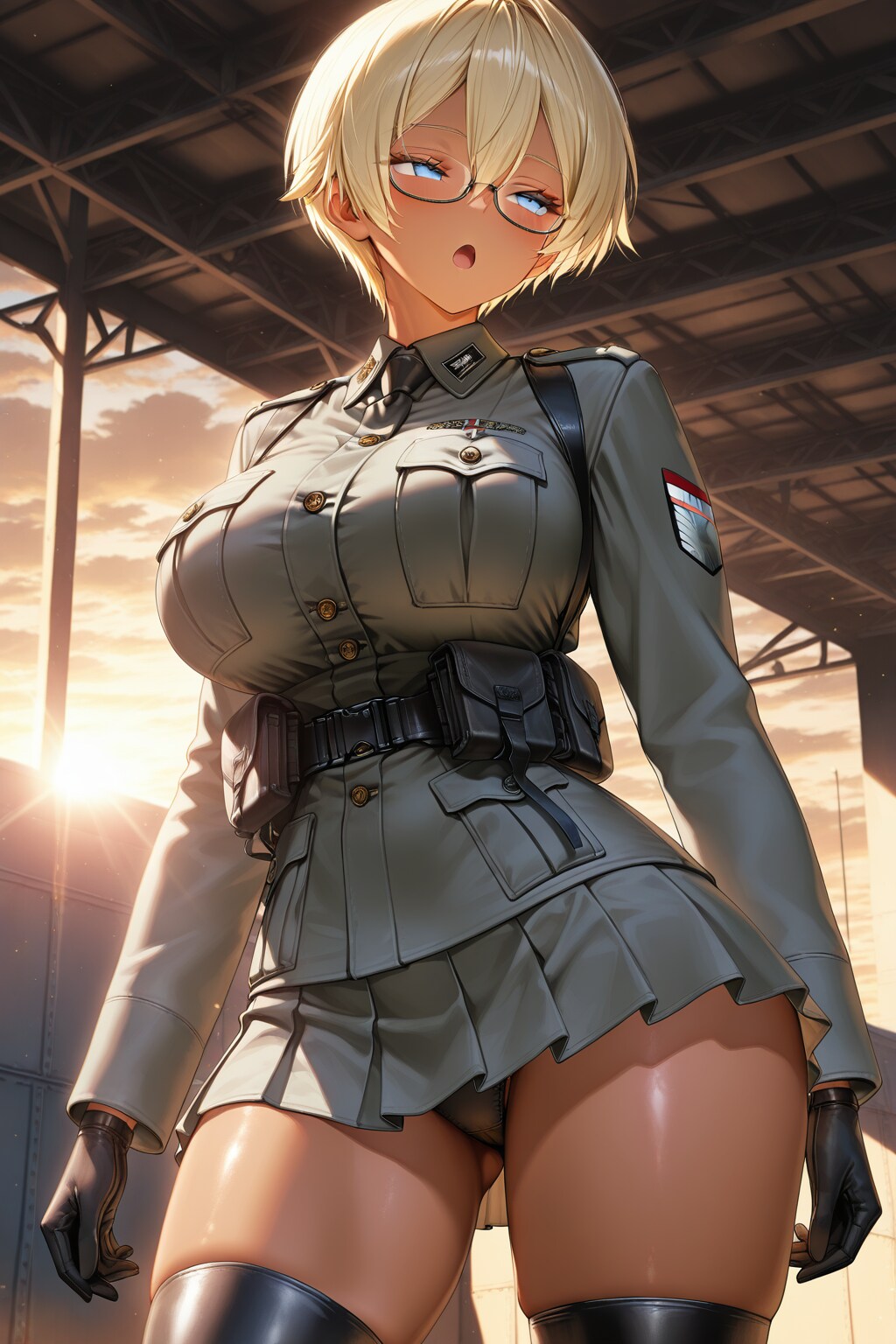 隊長、何故♡私だけスカートなんですか？