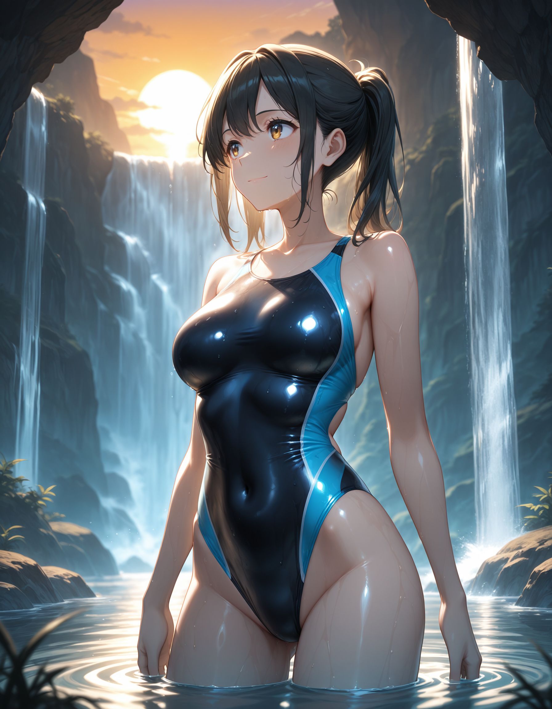 自然の中で…