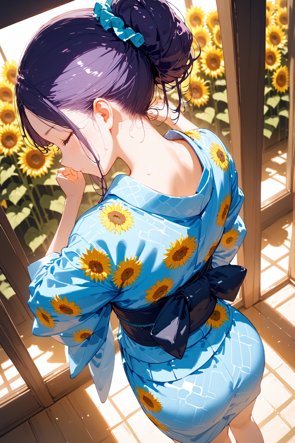 夏と言えば浴衣ね❤️張り切って着たんだけど暑いわね❤️(注:キャプションを御覧の上で見て頂けたら幸いです🙇)